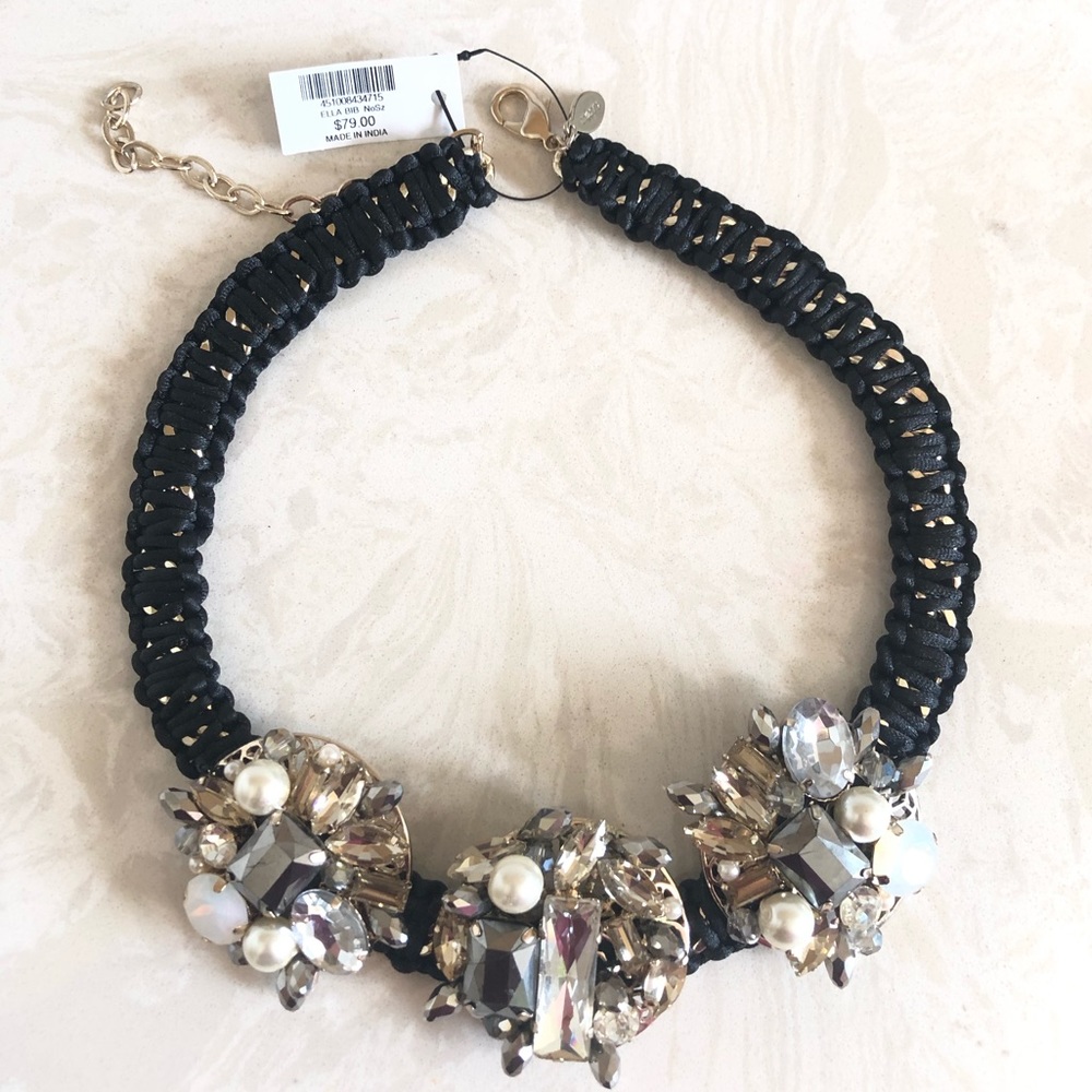 Chico’s Embellished Chunky Necklace in Black